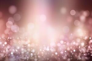 A blurred white light, pink light abstract background with bokeh glow, Illustration, photo