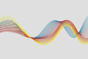 colorful gradient wave line. fluid abstract background. suitable for landing page and computer desktop wallpaper vector