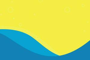 blue and yellow abstract wave backgrounds. suitable for landing page and computer desktop wallpaper vector