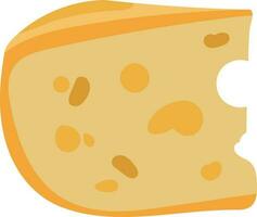 piece of cheese illustration vector color