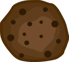 chocolate chip cookies with chocolate chips illustration vector