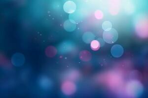 A blurred covalt blue light, pink light abstract background with bokeh glow, Illustration. photo