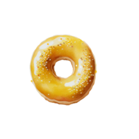 waterverf donuts verzameling clip art ai generatief png