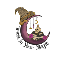 witchy citaten sublimatie t-shirt ontwerp, transparant achtergrond, ai gegenereerd png