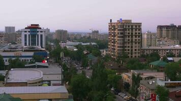 Streets And Roofs Of Houses In Bishkek, Kyrgyzstan video