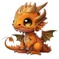 Cute Baby Dragon Clipart Fantasy watercolor t-shirt design, transparent background, png