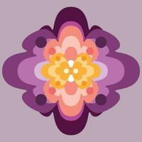 Floral shape ornament, Islamic style ornament, ornament vector, orange and mauve colors, suitable for signs and logo and banners, good for print and decorative wallpapers, also for apps and web design vector