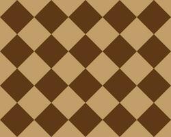 A pattern contains rhombus shapes, brown and cappuccino colours - changeable, seamless pattern, chess pattern illustration vector, minimalist pattern style, suitable for interior design and printing vector
