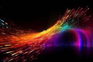 abstract Stripes neon color Background. photo