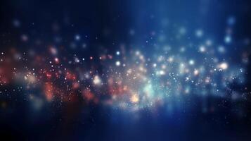 A blurred independense day, divine sky abstract background with bokeh glow, Illustration, photo