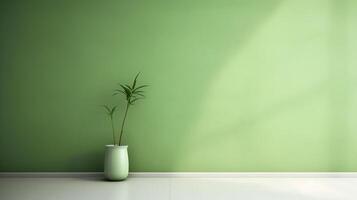 A stunning image of a minimalist green, showcasing the magical elegance found in simplicity. photo