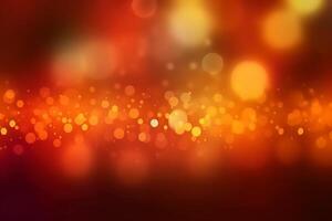 A blurred yellow light, red light abstract background with bokeh glow, Illustration. photo