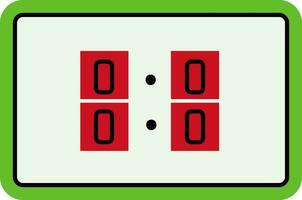 Isolated Score Board Icon In Flat Style. vector
