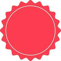 Blank Stamp Icon Or Symbol In Red Color. vector