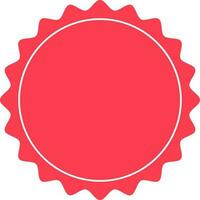 Blank Stamp Icon Or Symbol In Red Color. vector