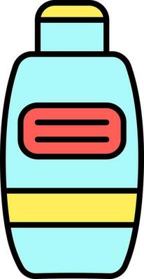 Cleaning Product Bottle Colorful Icon In Flat Style.
