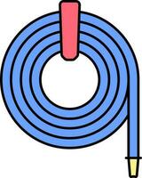 Water Hose Icon In Red And Blue Color. vector