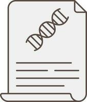 Dna Report Icon In Brown Color. vector