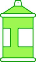 plano ilustración de color rociar verde y blanco icono. vector