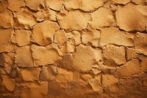 Rock abstract warm beige wall background. photo