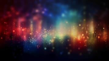 A blurred independense day, divine sky abstract background with bokeh glow, Illustration, photo