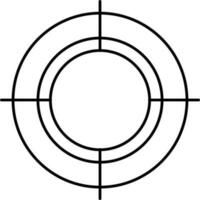 Focus Icon Or Symbol In Line Art. vector