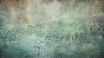 Green gray cement concrete texture, grunge rough old stain gray background, vintage backdrop studio design. photo