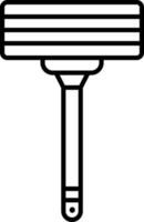 ilustración de Clásico maquinilla de afeitar máquina icono en línea Arte. vector