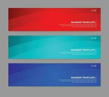 Abstract Gradient Color Background Banner vector