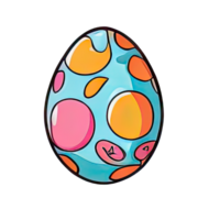 happy Easter egg stickers watercolor png