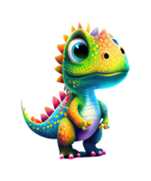 baby kleurrijk dinosaurus sublimatie waterverf t-shirt ontwerp, transparant achtergrond, ai gegenereerd png