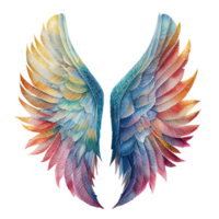 Watercolor Angel Wings beautiful wings, flight, bird, tattoo png