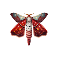 Watercolour Mystical Moth collection Clipart png