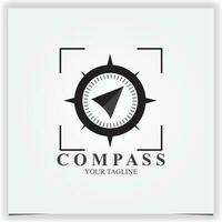 modern compass logo premium elegant template vector eps 10