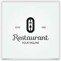 spon and fork logo premium elegant template vector eps 10