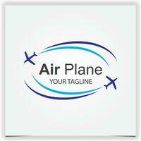 modern air plane  logo premium elegant template vector eps 10