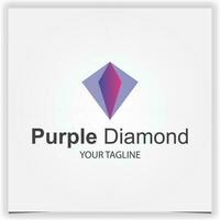 modern purple diamond logo premium elegant template vector eps 10