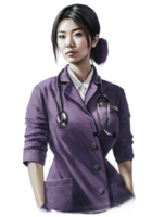 Emergency girl Nurse Clipart t-shirt design, transparent background, png