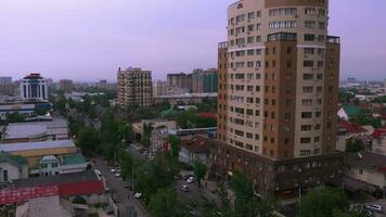 Streets And Roofs Of Houses In Bishkek, Kyrgyzstan video