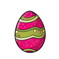 happy Easter egg stickers watercolor png