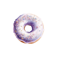 Watercolor Donuts collection Clipart png