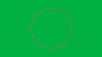 Circle circular animation loop green screen video