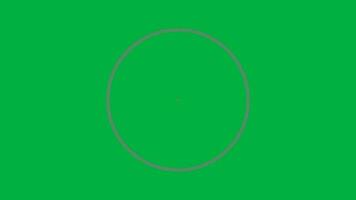 Circle circular animation loop green screen video