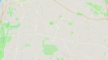 verbreitet einfach Buenos Aires Karte Hintergrund Schleife. Spinnen um Argentinien Stadt Luft Filmaufnahme. nahtlos Panorama rotierend Über Innenstadt Hintergrund. video