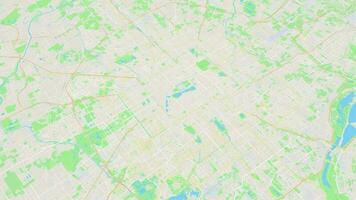Comune semplice Pechino carta geografica sfondo ciclo continuo. Filatura in giro Cina città aria filmato. senza soluzione di continuità panorama rotante al di sopra di centro sfondo. video