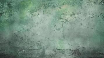 Green gray cement concrete texture, grunge rough old stain gray background, vintage backdrop studio design. photo