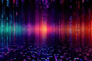abstract Stripes neon color Background. photo
