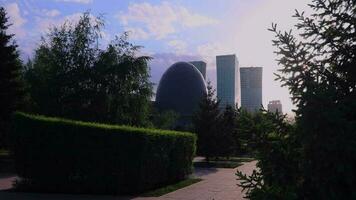 Large Modern Buildings In The Center Of Astana, Kazakhstan video