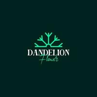 Creative dandelion flower logo design vector concept illustration idea