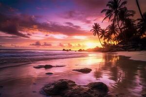 A stunningly realistic beach scene. photo
